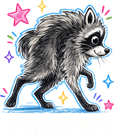 Cute Jimothy Raccoon Funny Backpack