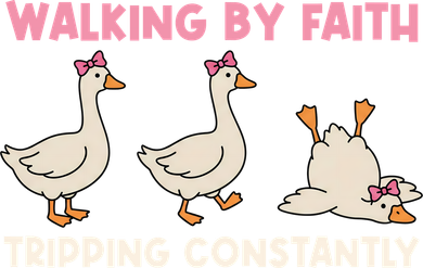 Funny Silly Goose Walking By Faith Tripping Constantly  Hat