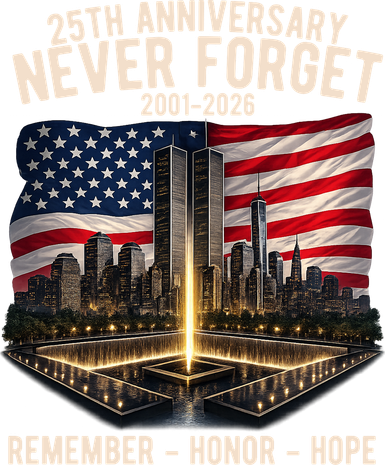 9/11 25th Anniversary Never Forget 911 Memorial 2001-2026 USA Doggie Tank