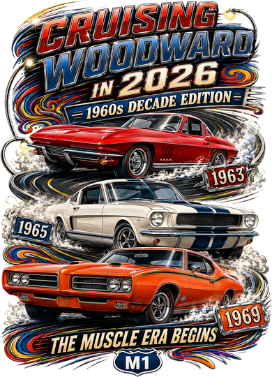 2026 Cruising Woodward — 1960s Decade Edition: The Muscle Era Begins Pajama Set