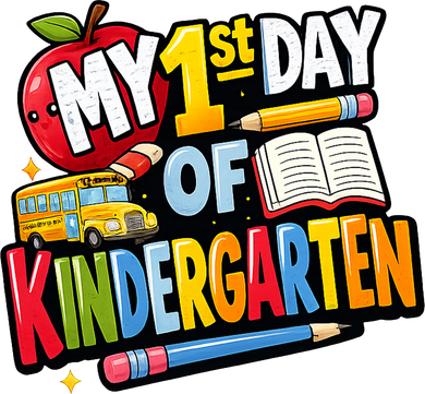 My First Day Of Kindergarten 1st Grade Baby Bodysuit