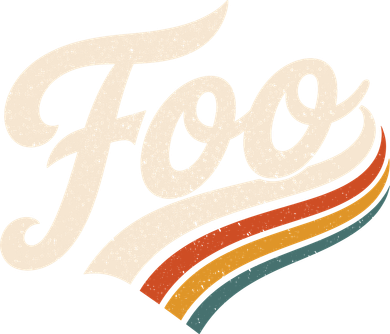 Vintage Foo Name Retro Style Tote Bag