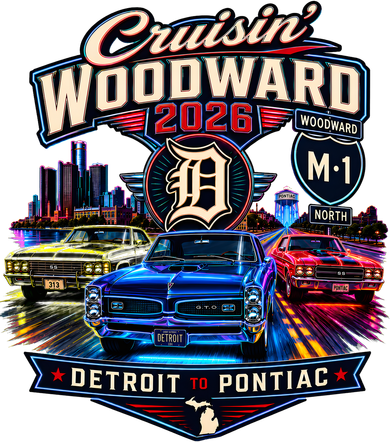 Cruisin' Woodward M1 2026 Detroit To Pontiac Neon Tank Top