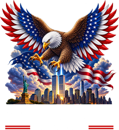 Never Forget September 11 2001 9/11 American Bald Eagle Backpack
