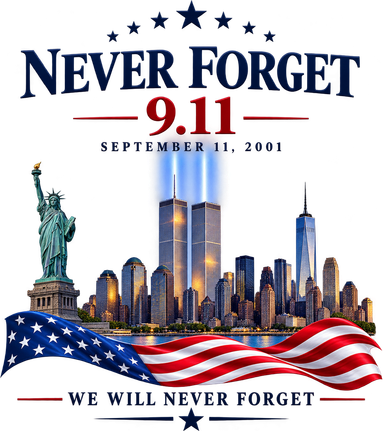 Never Forget 911 25th Anniversary Coaster