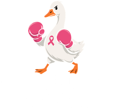 Off To Fight The Bad Cells Boxing Duck Pink Gloves Fighting Against Breast Cancer Button