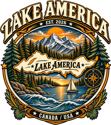 Lake America Est 2026 Canada USA Santa Hat