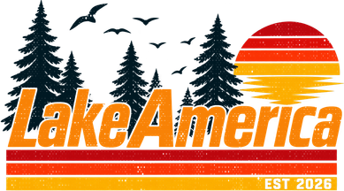 Lake America Est 2026 Retro Sunset  Women's Long Sleeve Shirt