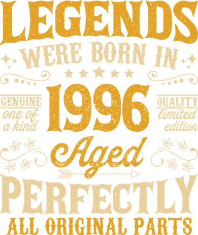 Legends Were Born In 1996 Aged Perfectly 30th Birthday Gift Women's Sweatshirt