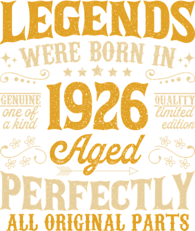 Legends Were Born In 1926 Aged Perfectly 100th Birthday Gift Hooded Wearable Blanket
