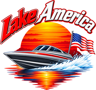 Lake America Boating Adventure Sunset Kids Long Sleeve Shirt