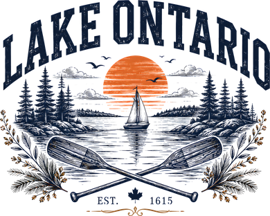 Lake Ontario Sunset Paddles Retro Vintage  Transport Backpack