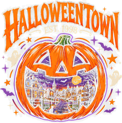Halloween Town Pumpkin Vintage EST. 1998 Women's Sweatshirt