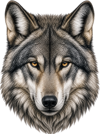 Majestic Wolf Face Animals Women's Tank Top