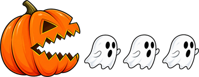 Funny Halloween Pumpkin Eating Ghost Gamer Retro Gaming Baby Bodysuit