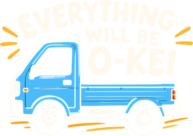 Everything Will Be O-Kei Truck Ceramic Ornament