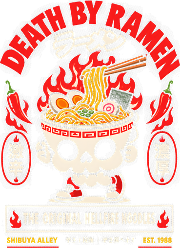 Death By Ramen Magnet