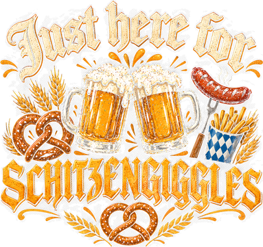 Oktoberfest Just Here For The Schitzengiggles Funny Beer Bucket Hat