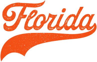 Vintage Florida Script State Pride Sports Team Fan Baby Bodysuit