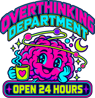 Overthinking Department Open 24 Hours Funny Coffee Shirt Button