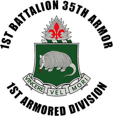 1st Battalion 35th Armor 1st Armored Division Coaster
