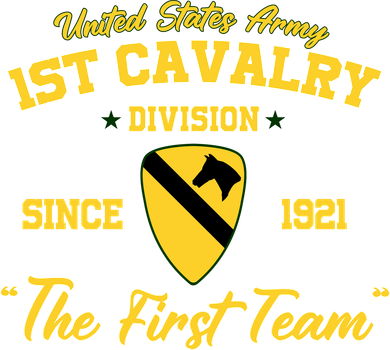 1st Cavalry Division Veteran Always A Soldier Military Xmas Button