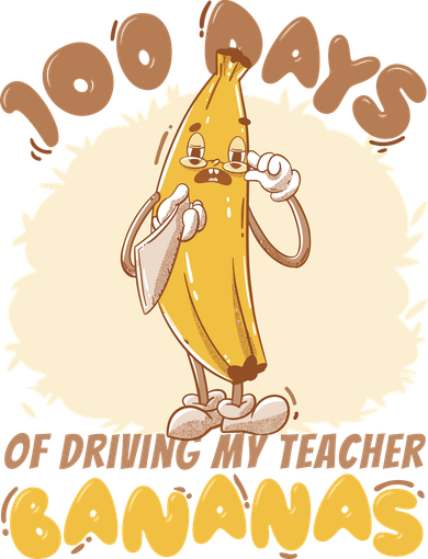 100 Days Of Driving My Teacher Bananas Funny Women's Tank Top