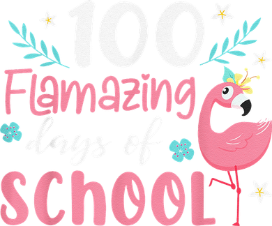 100 Flamazing Days of School Flamingo 100th Day Teachers Women's Sweatshirt