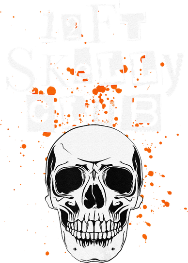 12Ft Skeleton Club Halloween Button