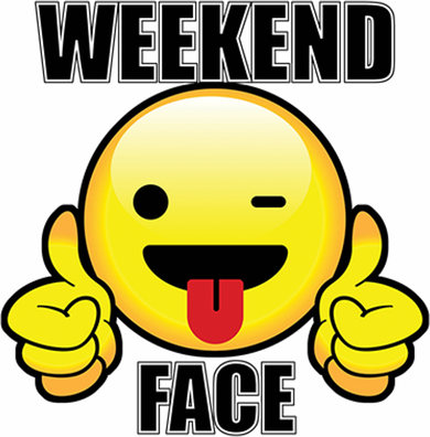 Weekend Face Emoji Kids Sweatshirt