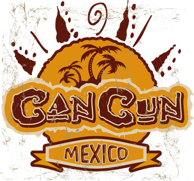 Cancun Mexico Vintage Button