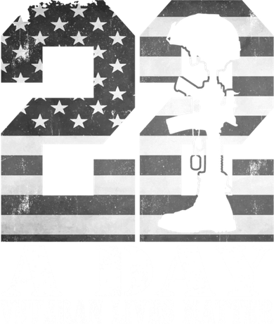 22 A Day Veteran Lives Matter American Flag Military Veteran Great Gift Golf Towel