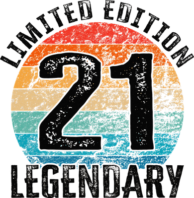 21st Birthday Vintage Legendary Bday Limited Edition Doggie Tank