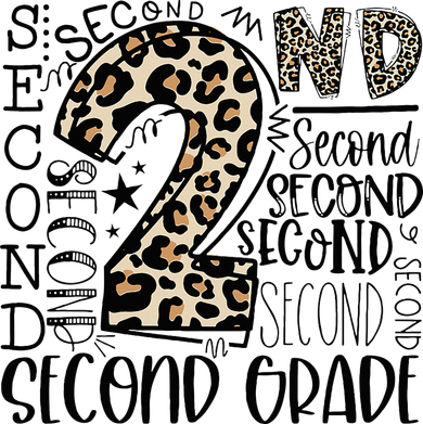 2nd Grade Typography Second Grade Teacher Back To School Coaster