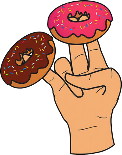 2 In The Pink 1 In The Stink Dirty Humor Donut Coffee Mug