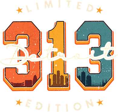 313 Detroit Area Code Skyline Baby Bodysuit