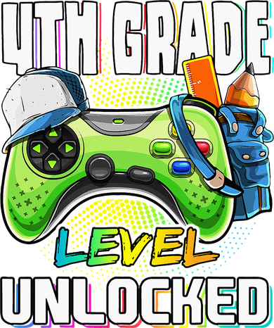 4th Grade Level Unlocked Video Game Back to School Tote Bag