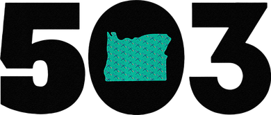 503 PDX Carpet Oregon Outline Premium Button