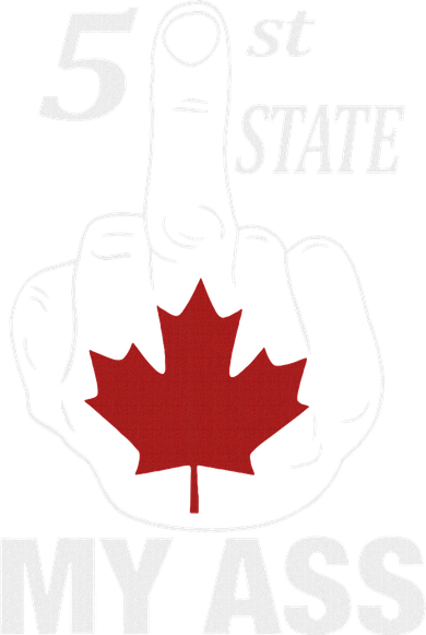 51 St State My Ass Funny Canada Middle Finger Tank Top