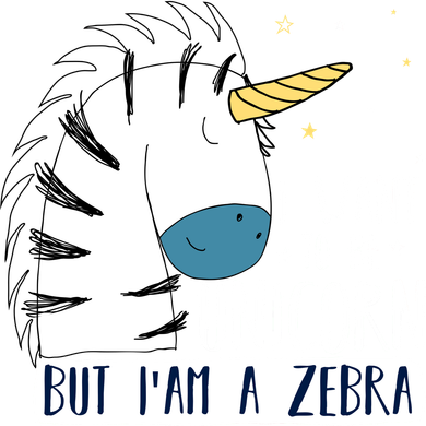 I Want To Be A Unicorn But I'm A Zebra Funny Bucket Hat