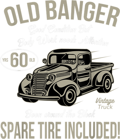60th Birthday Vintage Old Banger 60 Years Old M.e.n Gift Retro Kids T-Shirt
