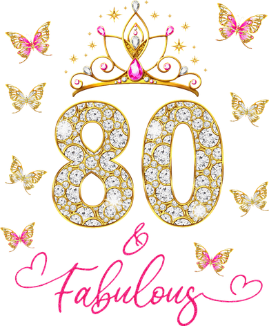 80 And Fabulous 80 Years Old Women 80th Birthday Women's Long Sleeve Shirt
