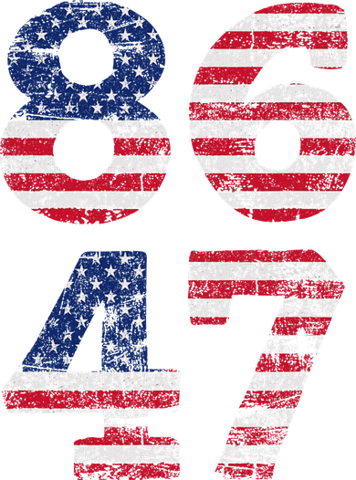 8647 Subtle Anti Trump Ironic Distressed Usa Flag Button