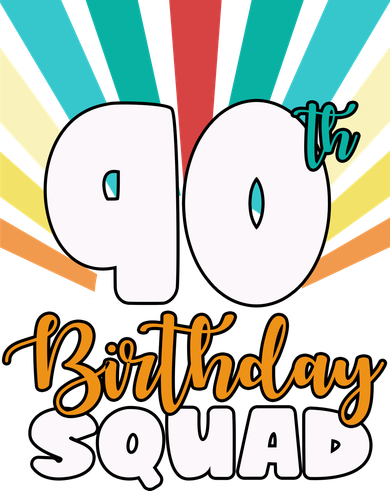 90th Birthday Squad 90 Years Old Baby Bodysuit