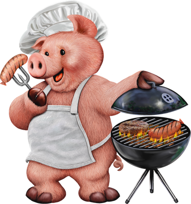 BBQ Pig Grilling Baby Bodysuit