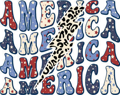 America 4th Of July Lightning Bolt Vintage Groovy Backpack