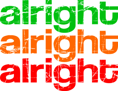 Retro Alright Logo Coaster