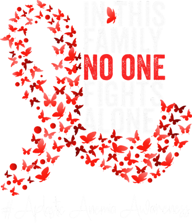 Aplastic Anemia Awareness Month Red Ribbon Women's T-Shirt