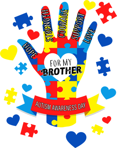 Support Autism Awareness Day For My Brother Coffee Mug