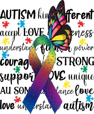 Autism Acceptance Butterfly Different Is Beautiful Women's Tank Top